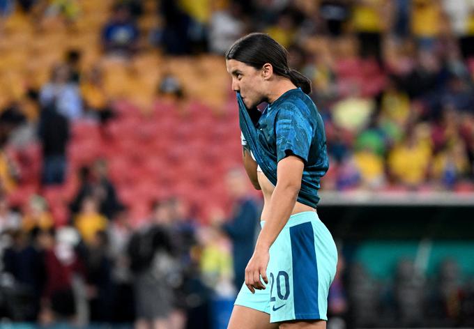 Sam Kerr je za angleški Chelsea, kamor se je preselila leta 2020, dosegla 99 golov na 128 tekmah, trenutno pa je zaradi strgane križne vezi v kolenu zunaj tekmovalnega pogona. | Foto: Reuters