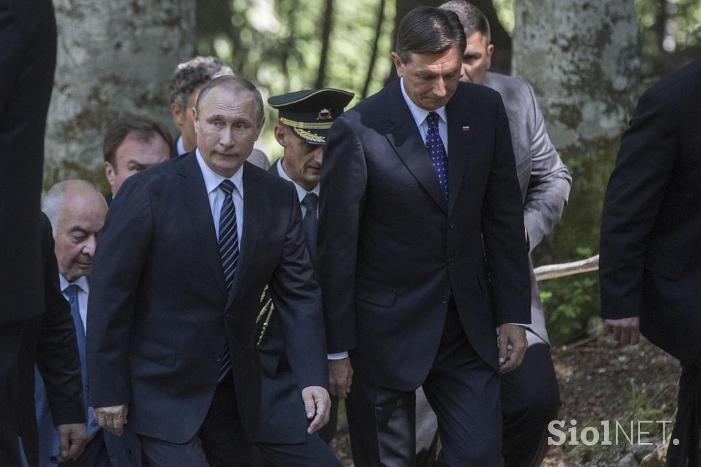 Borut Pahor Vladimir Putin Ruska kapelica Vršič