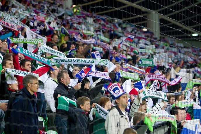 Slovenija Navijači | Slovenska nogometna reprezentanca bo letos v kvalifikacijah vseh pet domačih tekem odigrala v Stožicah. | Foto Vid Ponikvar