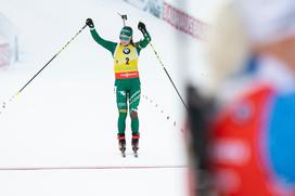 Biatlon Pokljuka zasledovalna tekma ženska