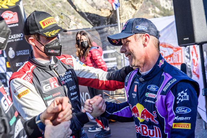 Ogier Loeb reli | Najboljša voznika relija zadnjih 20 let, ki imata skupno sedemnajst naslovov svetovnega prvaka. Včeraj je bil v Monaku srečnejši Sebastien Loeb. | Foto M-Sport