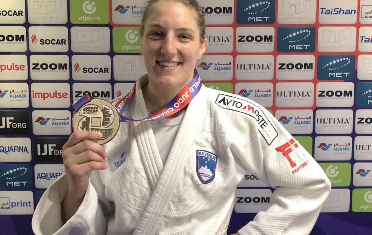 Andreja Leški | Andreja Leški je v Dohi poskrbela za 15. kolajno za slovenski judo na svetovnih prvenstvih. | Foto Aleksander Gasser/STA