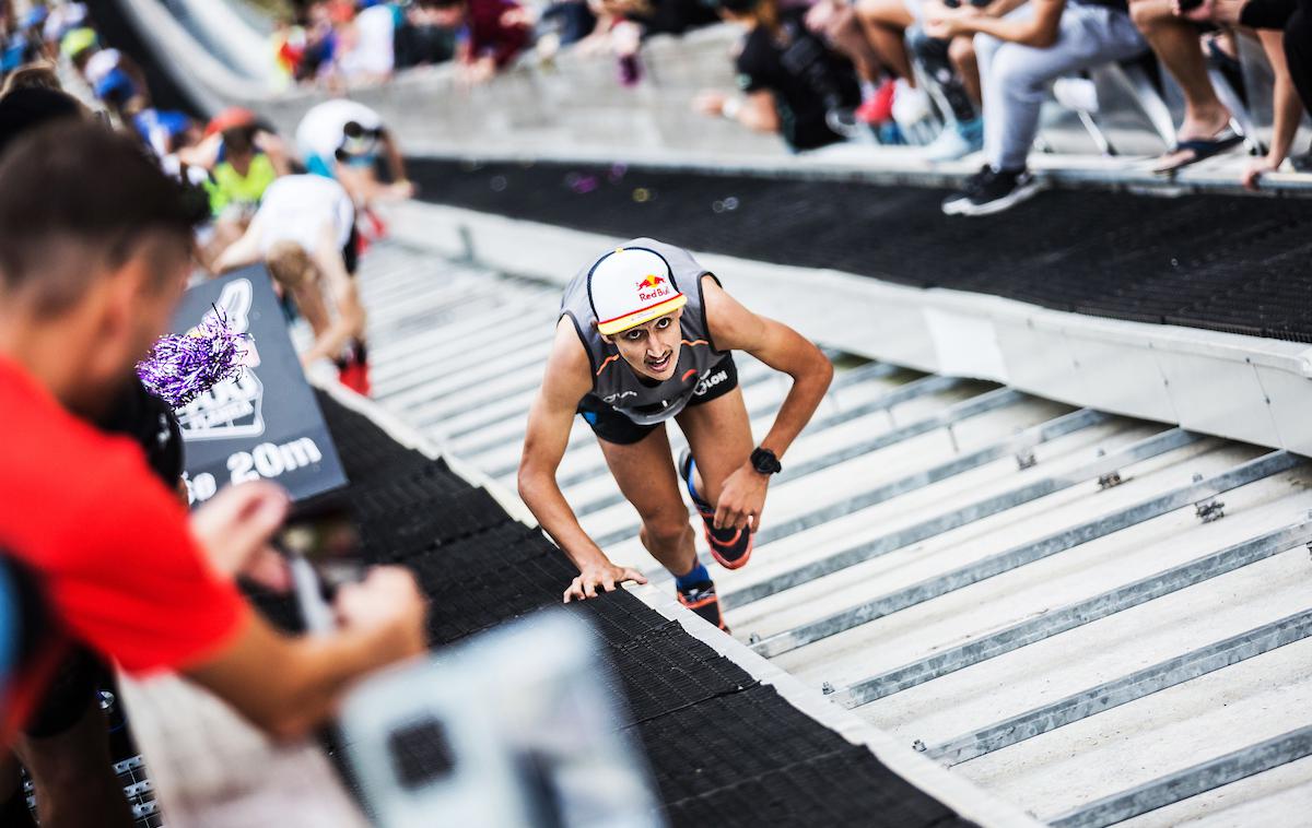 Planica: Red Bull 400 (2019) | Luka Kovačič je na vrh planiške velikanke pritekel v rekordnem času štirih minut, 55 sekund in devetih desetink. | Foto Peter Podobnik/Sportida