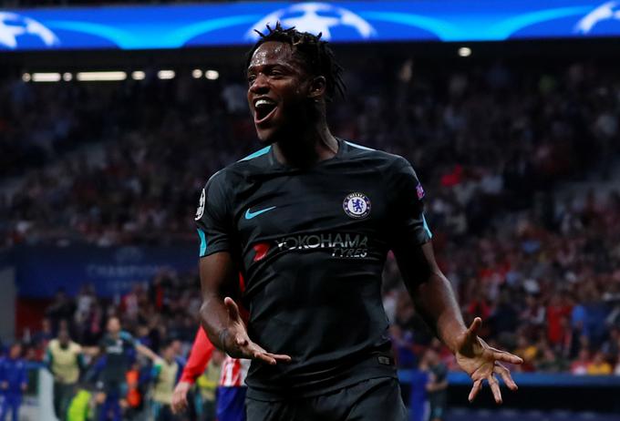 Michy Batshuayi je odločil dvoboj v 93. minuti. To je bila prva zmaga angleškega kluba na gostovanju pri Atleticu. | Foto: Reuters