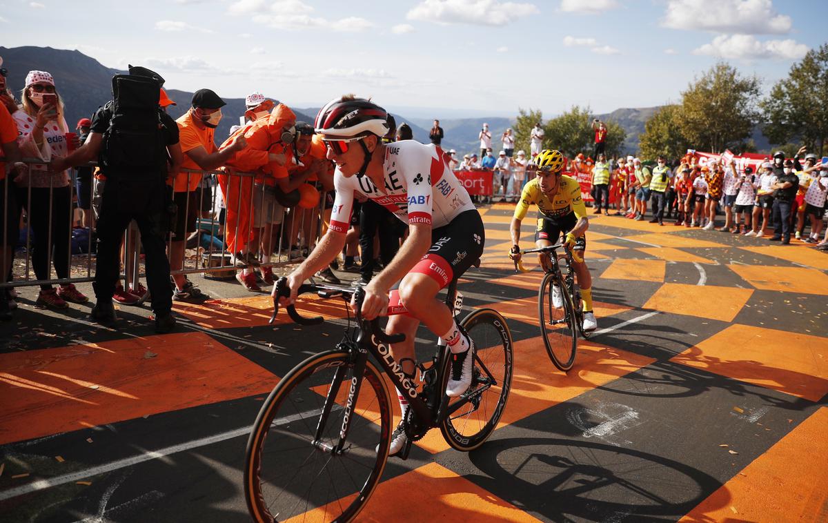 Primož Roglič Tadej Pogačar | Tadej Pogačar in Primož Roglič pišeta na Touru posebno pravljico. | Foto Reuters