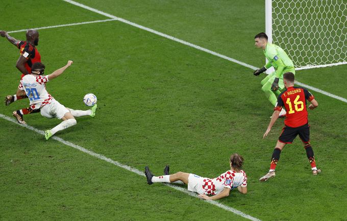 Genialna reakcija Gvardiola pred hrvaško mrežo.  | Foto: Guliverimage/Vladimir Fedorenko