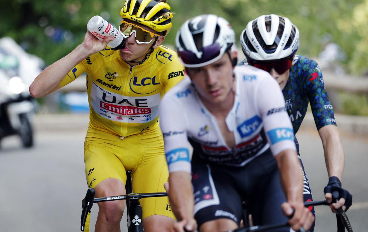 Pogačar, Evenepoel, Vingegaard, TDF 2024 | "Vingegaard daje vtis, da dirkanja ne ljubi tako kot ga Pogačar in Evenepoel," ugotavlja legendarni francoski šampion Bernard Hinault. | Foto Guliverimage