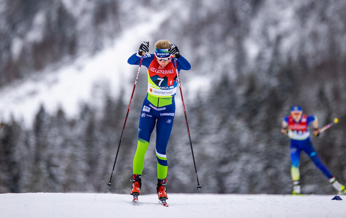 Anja Mandeljc, Planica 2023 | "To je moja paradna tekma. Lažje bo kot skupinski start, saj teka v skupini nisem vajena," pred torkovo klasično tekmo na 10 km pravi Anja Mandeljc. | Foto Grega Valančič/Sportida