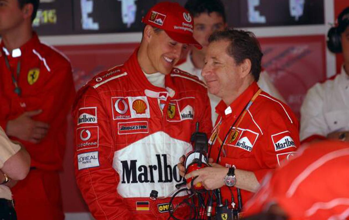 Michael Schumacher Jean Todt | Jean Todt je eden redkih, ki ima dovoljenje za obiske Michaela Schumacherja, ki se je leta 2013 hudo poškodoval med smučanjem v Meribelu. | Foto Guliverimage