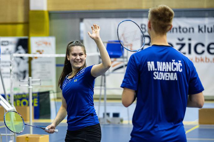 badminton Petra Polanc, Miha Ivančič | Petra Polanc se je razveselila novega naslova. | Foto Grega Valančič/Sportida