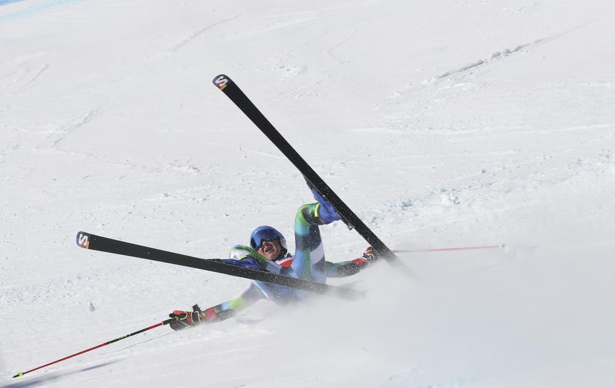 Meta Hrovat | Meta Hrovat je v finalu veleslaloma v Lenzerheideju grdo padla. | Foto Guliverimage