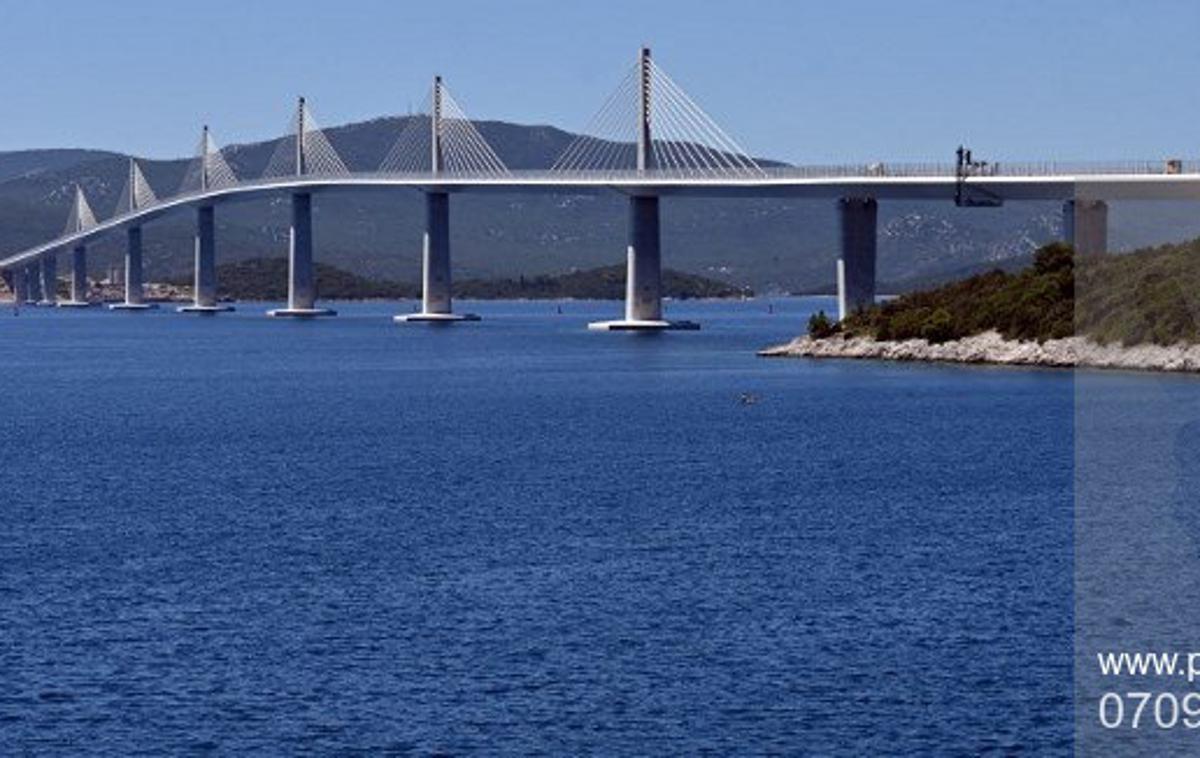 Pelješki most | Težave bi se lahko pojavile, če razpok ne bodo sanirali.  | Foto Profimedia