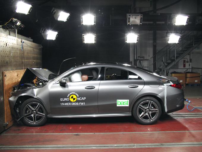 Mercedes CLA se je odlično odrezal pri zaščiti potnikov, otrok in tudi pešcev. | Foto: EuroNCAP