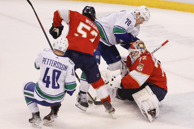 Florida Panthers po zmagi nad Vancouvrom ostaja na prvem mestu. | Foto: Guliverimage/Vladimir Fedorenko