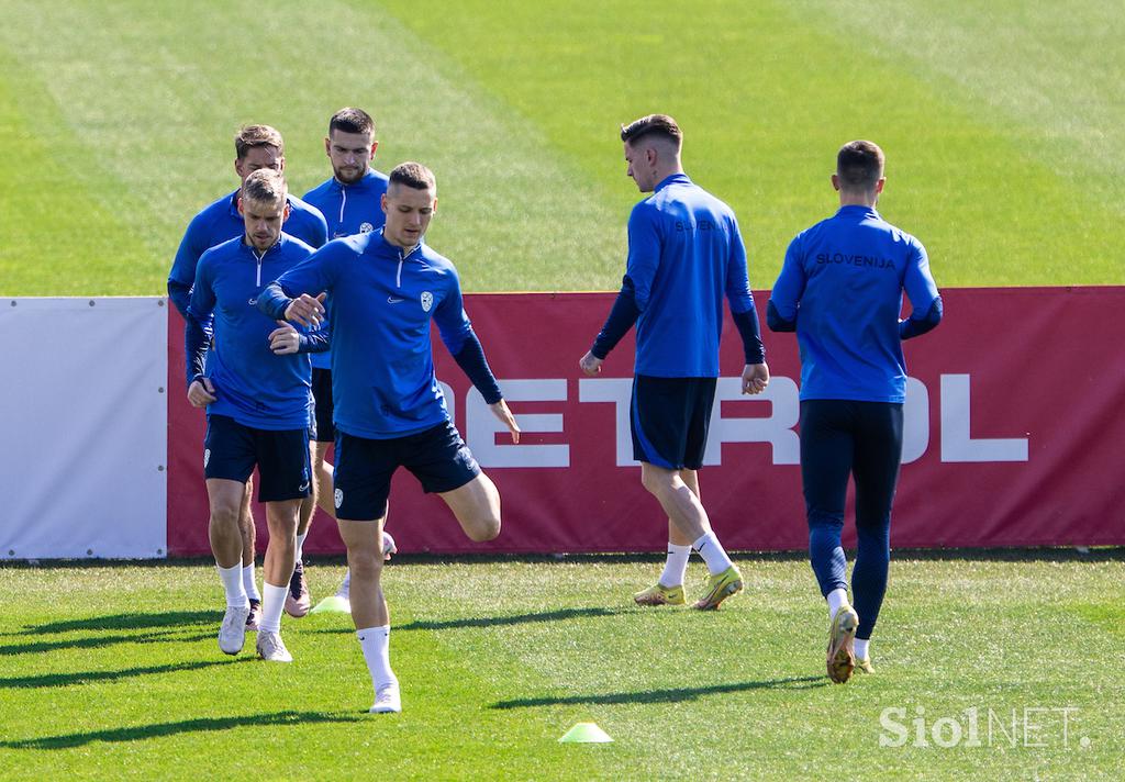 Trening Slovenska nogometna reprezentanca Brdo