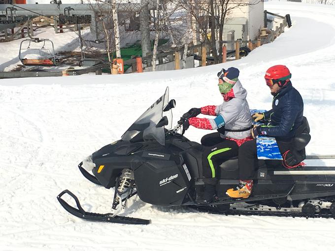 Po vsaki vožnji se je z motornimi sanmi vračal na štart, vselej izjemno osredotočen. | Foto: MaPa