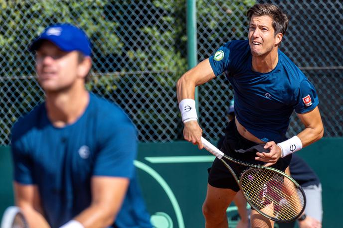 Davisov pokal Kavčič Bedene zadnja tekma | Blaž Kavčič in Aljaž Bedene sta Sloveniji priborila tretjo točko. | Foto Matic Klanšek Velej/Sportida