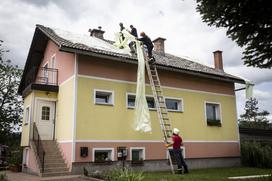 Posledice toče v Črnomlju, v Beli krajini.