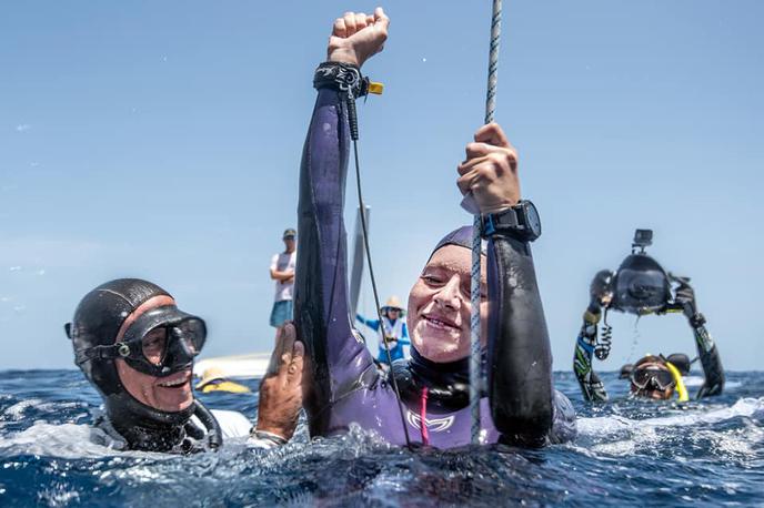 Alenka Artnik | Alenka Artnik se od letošnjega svetovnega prvenstva v globinskem potapljanju poslavlja z drugim mestom. | Foto Laura Babahekian