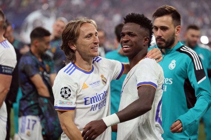 Luka Modrić in Vinicius Jr. sta letos z Realom postala evropska prvaka. | Foto: Guliverimage/Vladimir Fedorenko