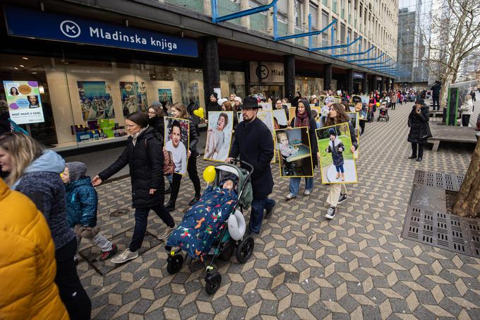 redke bolezni, pohod po Ljubljani | Foto: STA