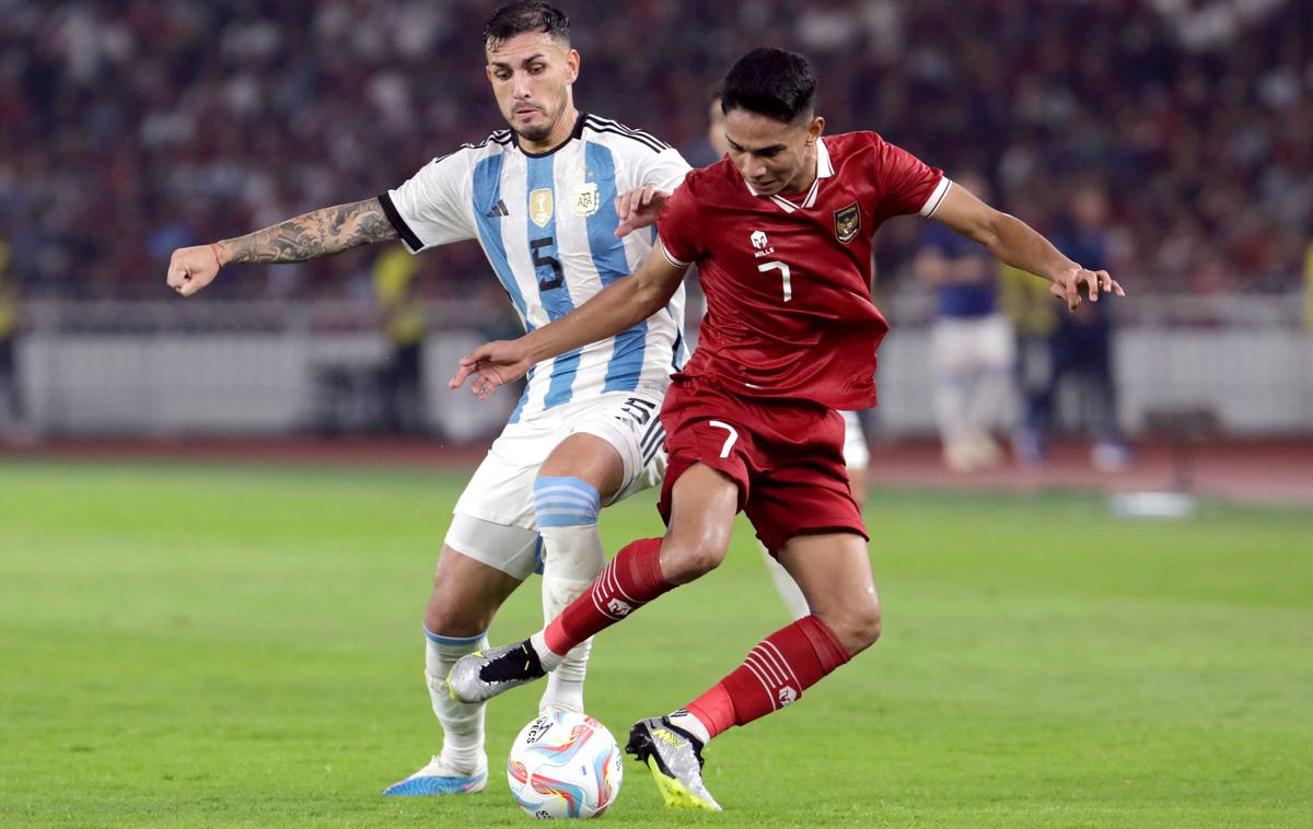 Leandro Paredes Argentina | Leandro Paredes je Argentino popeljal v vodstvo. | Foto Reuters