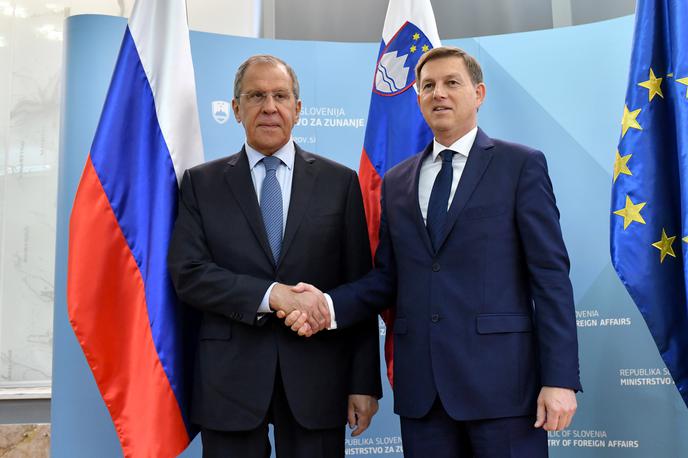 Miro Cerar, Sergej Lavrov | Foto STA