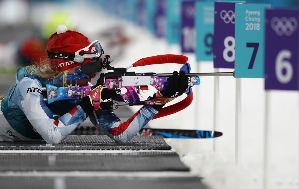 Marketa Davidova | Čehinja Marketa Davidova je presenetljiva zmagovalka biatlonske šprinta za svetovni pokal v Anterselvi. | Foto Getty Images