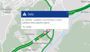 Del dolenjske avtoceste popolnoma zaprt, na poti izredni prevoz