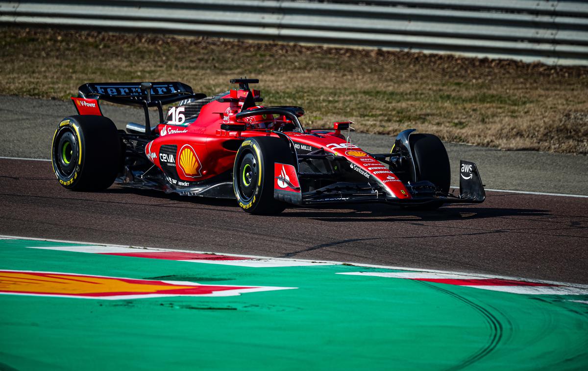 Ferrari SF-23 | Prvi krogi z novim Ferrarijem na stezi v Fioranu. | Foto Guliver Image