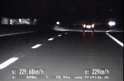 Ljubljana: voznik začetnik vozil s hitrostjo 229 km/h