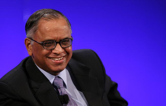 Akshatin oče Narayana Murthy je s podjetjem Infosys postal eden najbogatejših Indijcev. | Foto: Guliverimage/AP