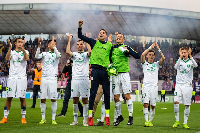 Če Olimpiji ne gre najboljše na domačih večnih derbijih, je povsem drugače na gostovanjih v Ljudskem vrtu. | Foto: Blaž Weindorfer/Sportida