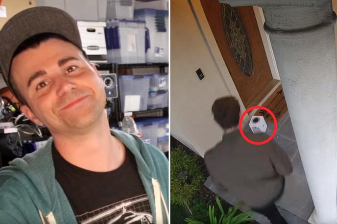 Mark Rober | Mark Rober se je po objavi videoposnetka, ki zelo hitro pridobiva oglede, javil tudi na spletnem forumu Reddit in razkril, da je bilo sestavljanje lažnega paketa kljub navidezni preprostosti eden tehnično najzahtevnejših podvigov, kar se jih je lotil v svoji karieri na YouTubu.  | Foto YouTube