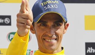 Alberto Contador in Peter Sagan pred nenavadnim izzivom