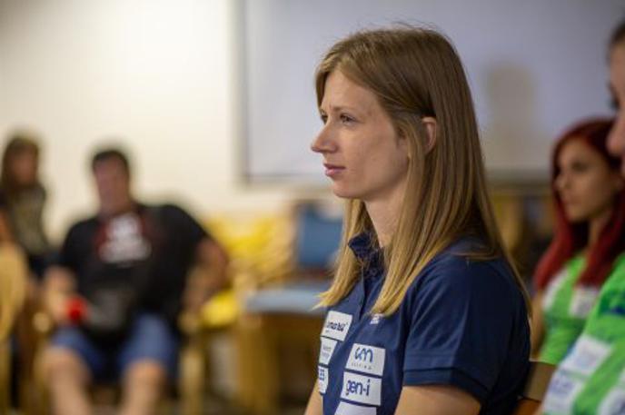 Tina Šutej | Tina Šutej se zaveda, da bo morala za medaljo v Budimpešti popraviti svoj državni rekord.  | Foto Peter Kastelic/AZS