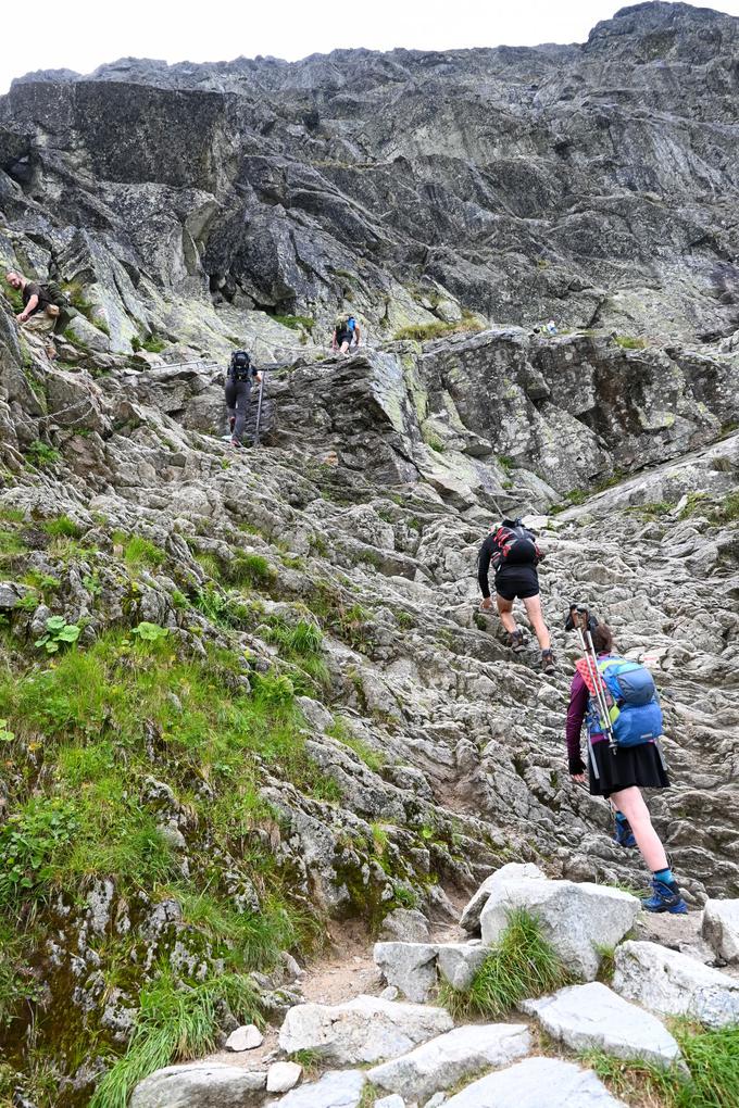 Tehnično nekoliko zahtevnejši del poti na Rysy | Foto: Matej Podgoršek