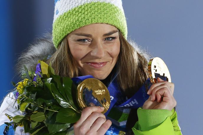 Tina Maze 2014 | Tina Maze, nekdaj vrhunska športnica, danes uživa življenje srečne mamice. | Foto Reuters