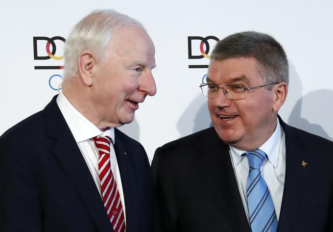 Patrick Hickey (levo) je ostal v Braziliji, Thomas Bach se (še) ni vrnil. | Foto: Reuters