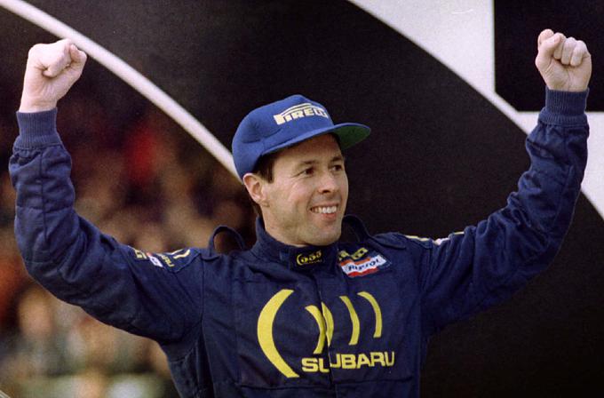 Colin McRae po osvojenem naslovu svetovnega prvaka leta 1995. | Foto: Reuters