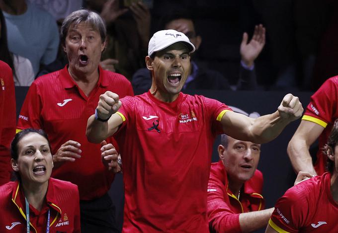 Rafael Nadal se je razveselil zmage Carlosa Alcaraza. | Foto: Reuters