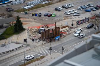 Od srede več kot dvotedenska popolna zapora dela Vilharjeve ceste v Ljubljani