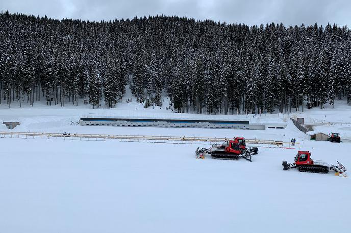 Pokljuka 2021 | Pokljuka je pripravljena na največji biatlonski dogodek leta. | Foto Telekom Slovenije