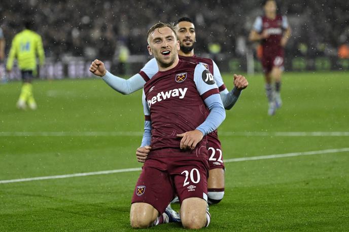 West Ham  Jarrod Bowen |  Jarrod Bowen in soigralci iz West Hama so v osmini finala izločili Arsenal. | Foto Reuters