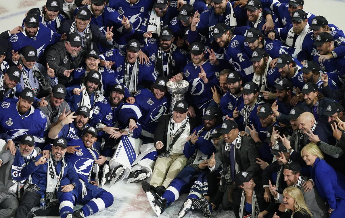 Tampa Bay | Hokejisti Tampa Bay Lightning bodo napadli tretji zaporedni Stanleyjev pokal. | Foto Guliverimage