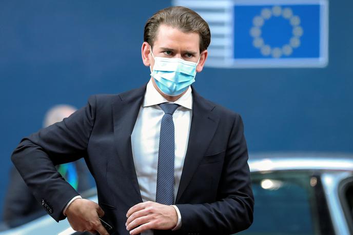 Sebastian Kurz | Po negativnem testu lahko avstrijski kancler Sebastian Kurz nadaljuje svoje aktivnosti in mu ni treba v karanteno. | Foto Reuters