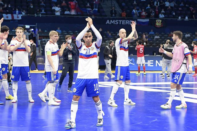 futsal Rusija | Rusija na čelu z Robinhom je v polfinale prišla z zmago nad Gruzijo. | Foto Guliver Image