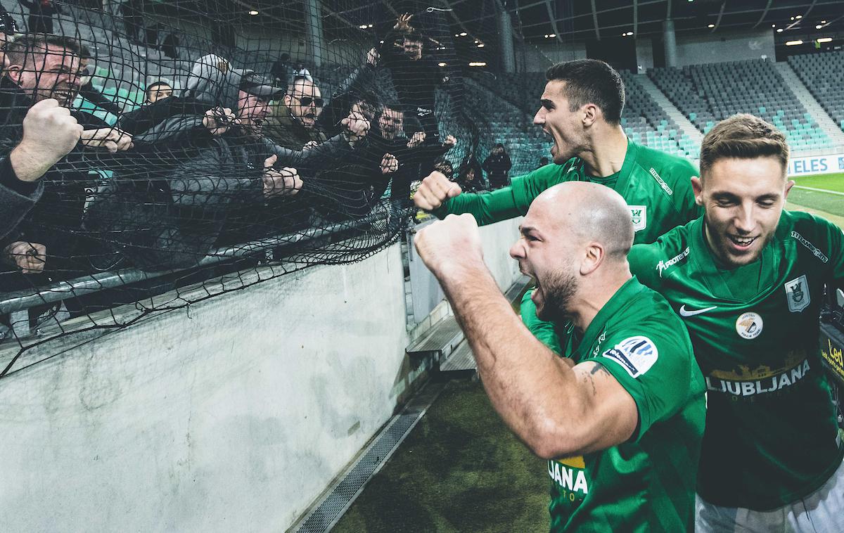 NK Olimpija : NK Maribor | Prvi zadetek v dresu Olimpije je dosegel tudi Hrvat Marin Pilj. | Foto Vid Ponikvar/Sportida