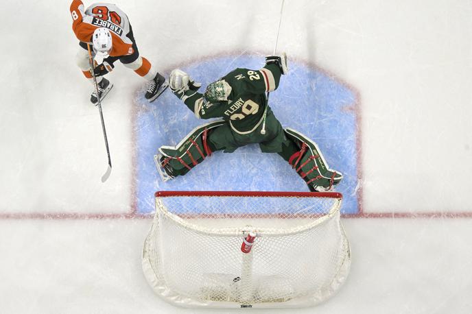 Joel Farabee | Joel Farabee je v podaljšku zadel za zmago Philadelphie nad Minnesoto. | Foto Reuters