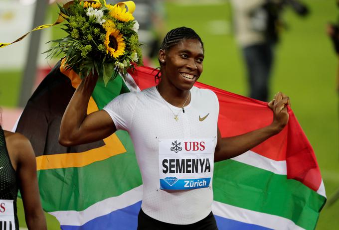 Caster Semenya je avgusta lani v Zürichu, v finalu sezone atletske diamantne lig, za več kot dve sekundi ugnala vse tekmice na 800 m (1:55,27). | Foto: Reuters